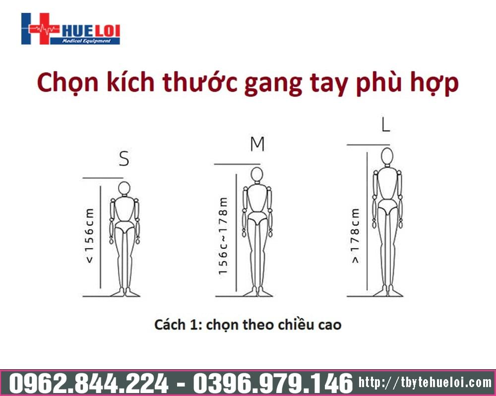 chọn size găng tay phục hồi chức năng